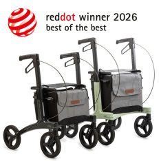 Koop Rollz air carbon rollator - inclusief gratis rugsteun in Lichtgewicht rollators bij Mediplus - Mediplus - 1