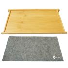 Koop Saljol carbon/allround dienblad bamboe in Rollator accessoires bij Mediplus - Mediplus - 1