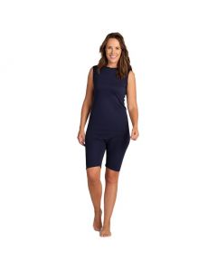 Mouwloze body met rug- en kruisrits