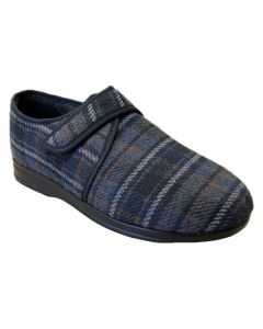 Bruman grijs-ruit pantoffel