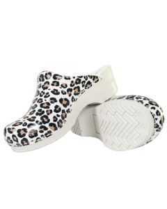 Koop Florensa flex medische klompen leopard white in Medische klompen bij Mediplus - Mediplus - 1