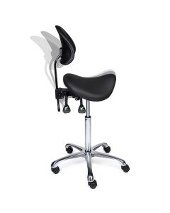 Comfort premium zadelstoel met rugleuning