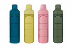 YOS bottle: drinkfles met medicijnvakken