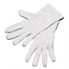 Katoenen handschoen per paar wit